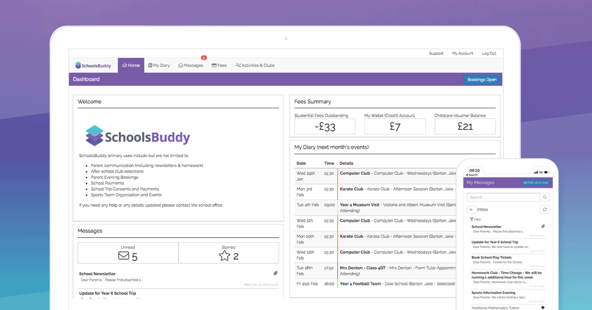 SchoolsBuddy: School-to-Home Management System